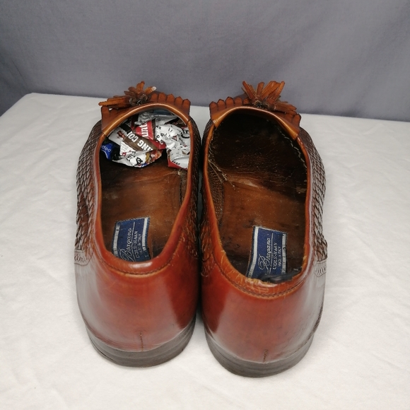 Bragano Basket Weave Spectator Kiltie loafers - Picture 6 of 11